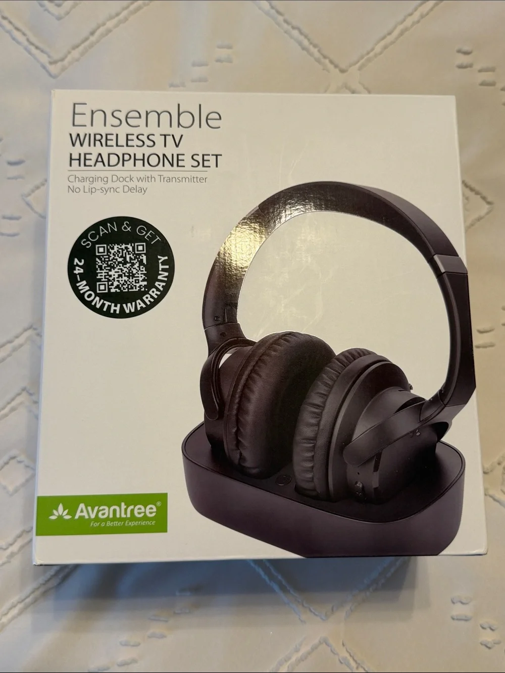 Avantree Ensemble Wireless TV Headphone Set - Black